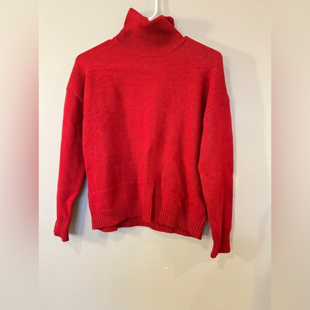 SHEIN Vibrant Red Knit Sweater - Picture 2 of 3